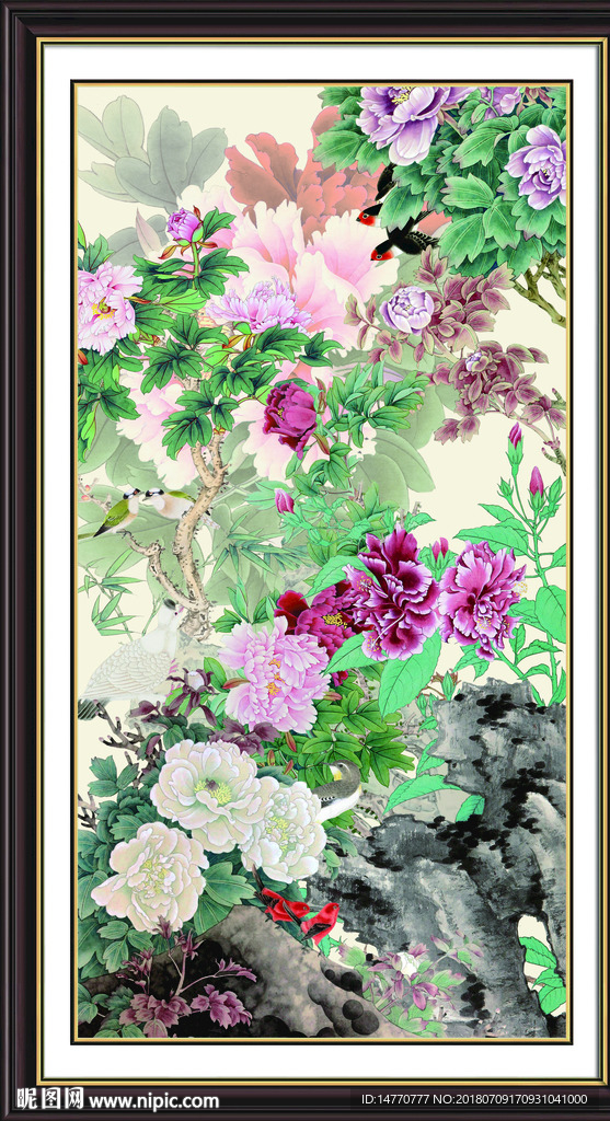 国画牡丹