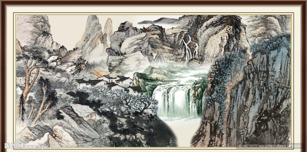 山水国画
