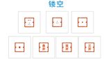 开关插座镂空形状矢量图形