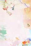 水粉插花海报