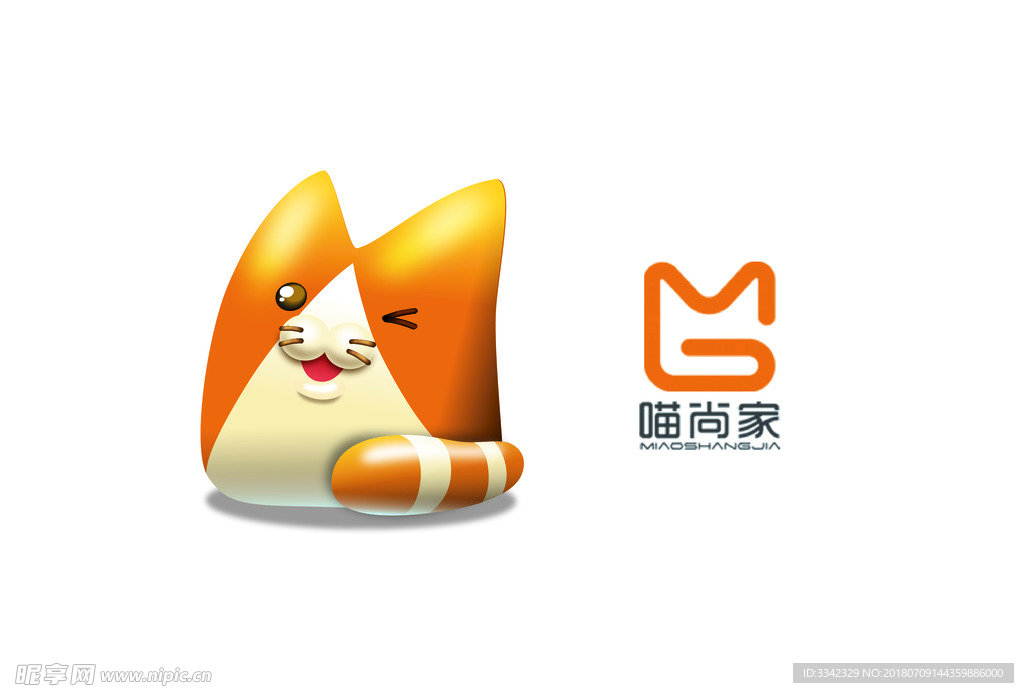 猫 吉祥物 logo