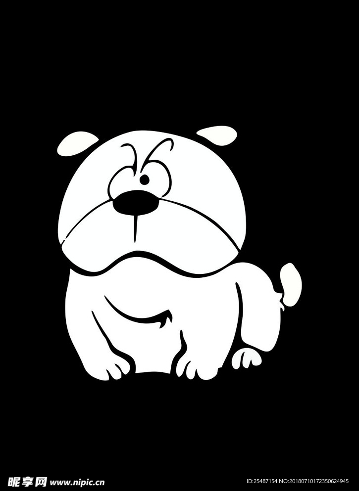 卡通狗矢量