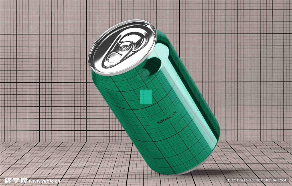 果汁饮料易拉罐包装设计PSD