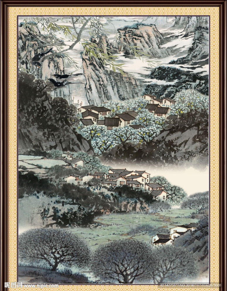 巨幅山水画