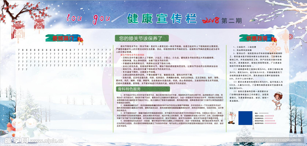 医院宣传栏
