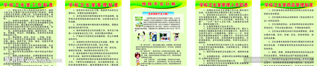 学校卫生室制度牌