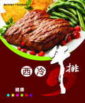 牛排海报