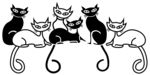 猫印花图案