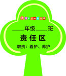 树形花草牌提示牌