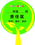 树形花草牌提示牌