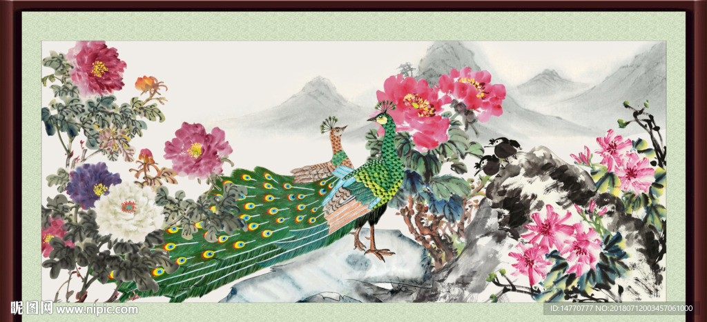 孔雀牡丹