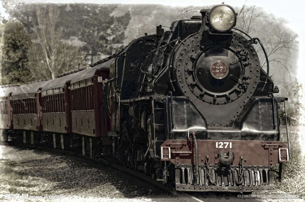 火车 列车 蒸汽机车