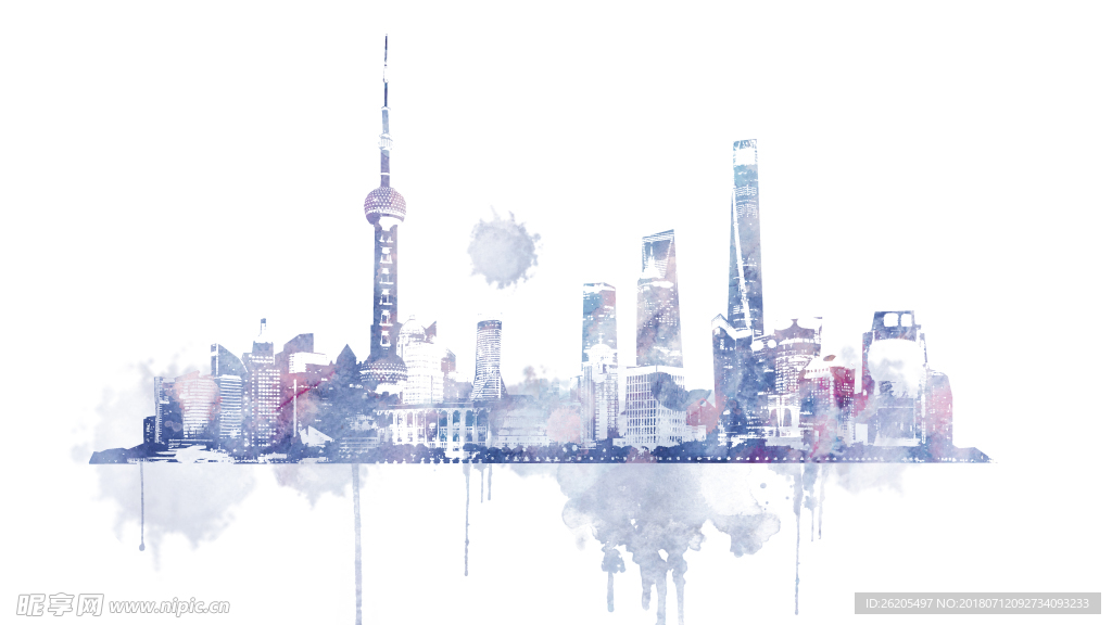 水彩上海