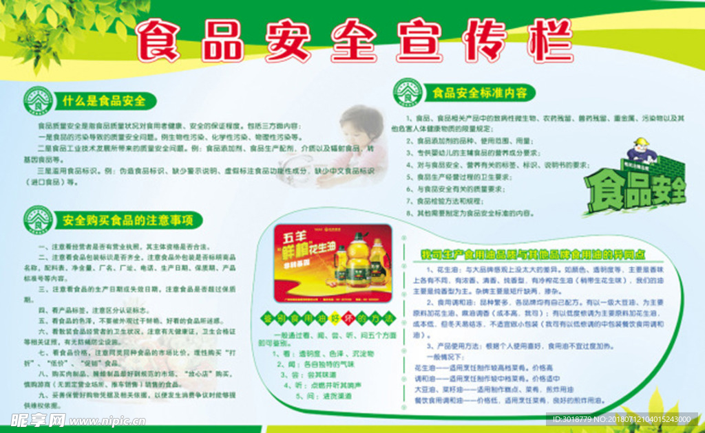 食品安全宣传栏