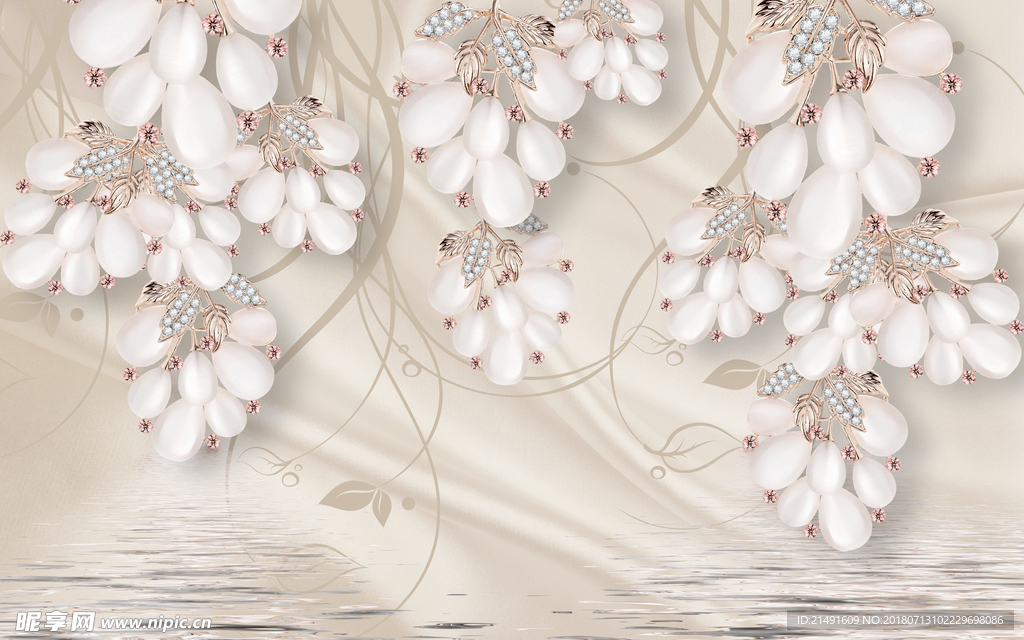 花卉背景墙