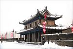 西安城墙雪景