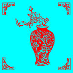 花瓶剪纸