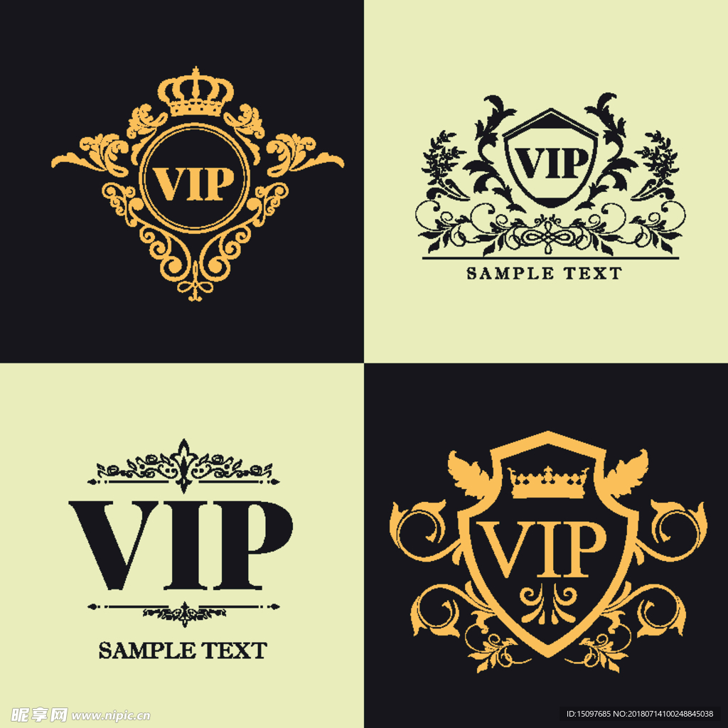 VIP字样
