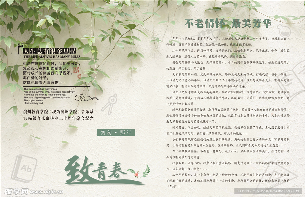 致青春