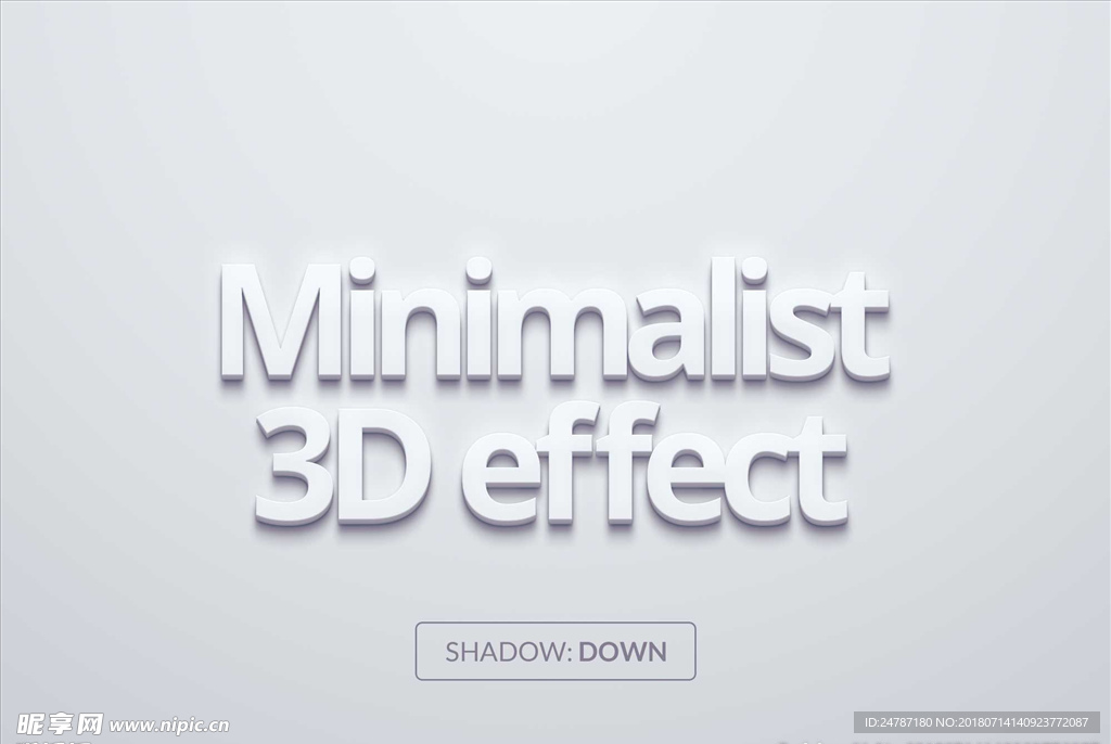 3D立体字体样机
