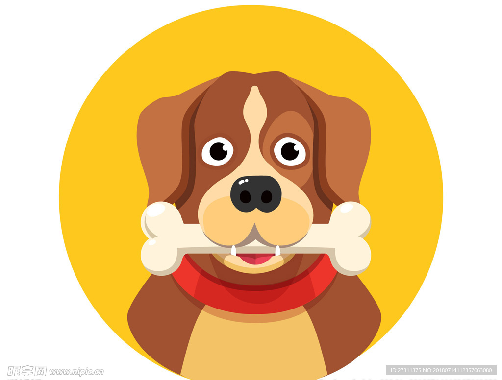 卡通文明养犬