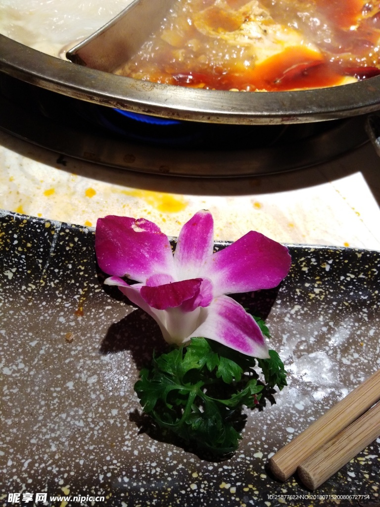 丹花 配菜花朵 火锅配菜的花