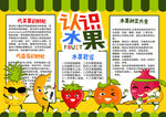 认识水果小报