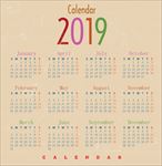 2019日历