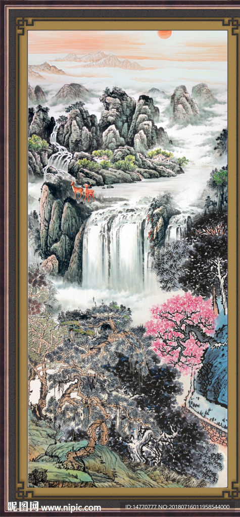 巨幅山水画