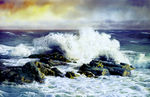 大海油画作品