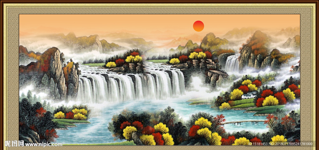 巨幅山水画