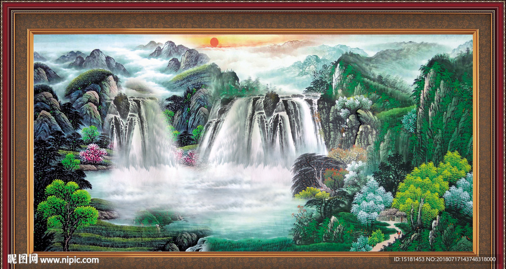 巨幅山水画