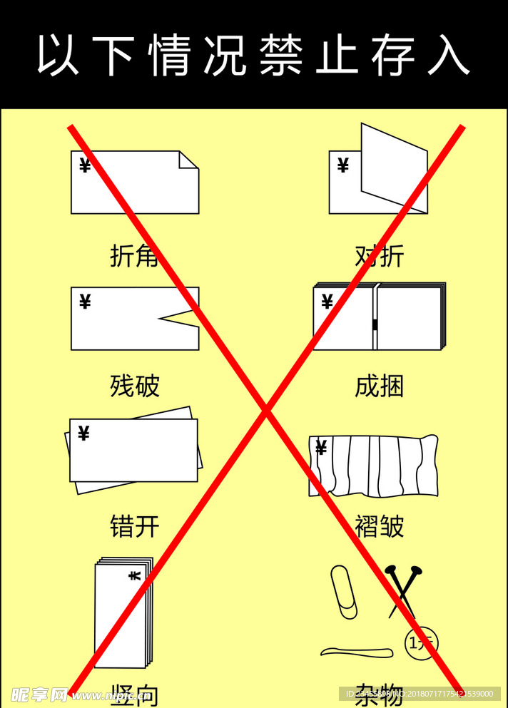 取款机禁止标识