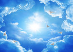 蔚蓝天空
