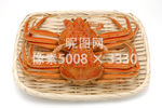 篮子里的大闸蟹俯拍高清素材