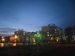哈尔滨石油学院校园夜景