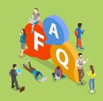 FAQ办公矢量插画设计