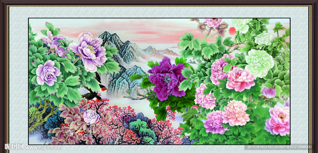 牡丹国画