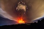 火山喷发 闪电