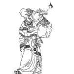 线稿仕女图图片
