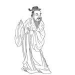 线稿仕女图图片