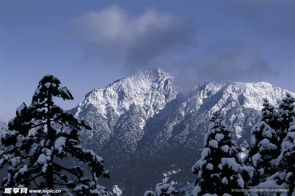 雪景 冬天景色 摄影