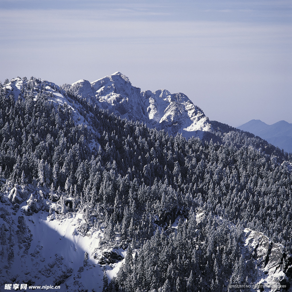 雪景 冬天景色 摄影