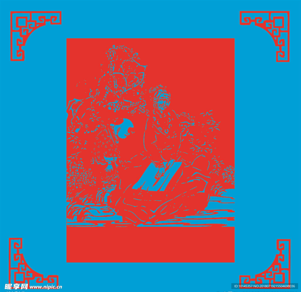 铁杵磨针剪纸