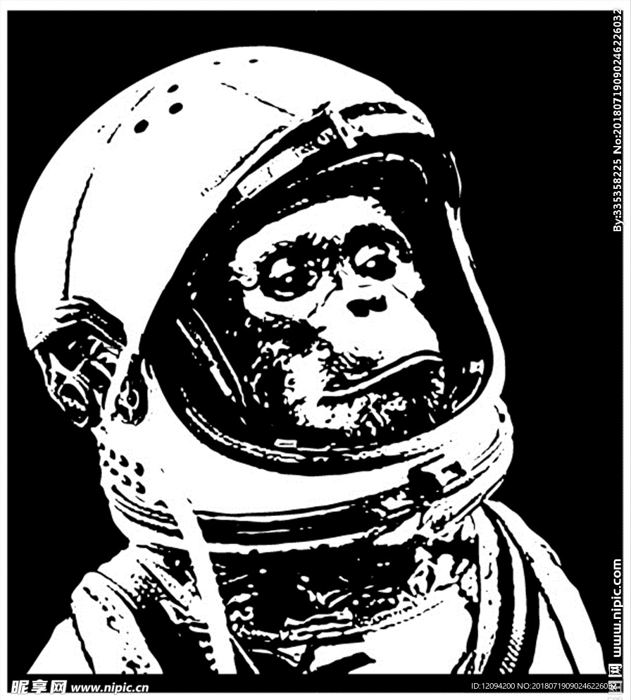 穿宇航服的猩猩人猿星球大战