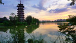 白鹭塔晚景