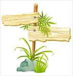 木纹指示牌图片