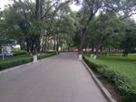佳木斯大学大门前往文学院