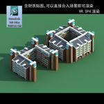 多层建筑 景观 小区 地产 楼