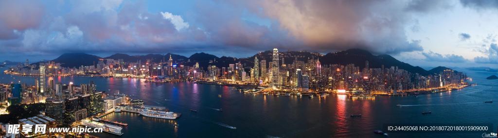 夜景 城市夜景 灯火阑珊 房地